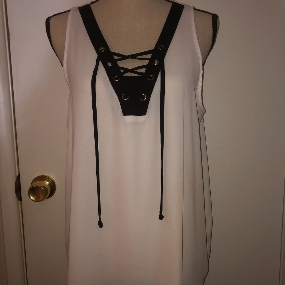By & By sexy slightly sheer tank top